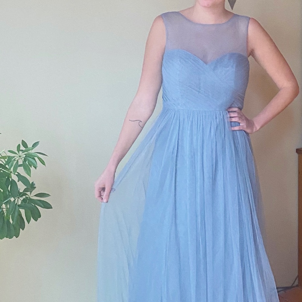 NWT Jenny Yoo Aria Dress in Mayan Blue